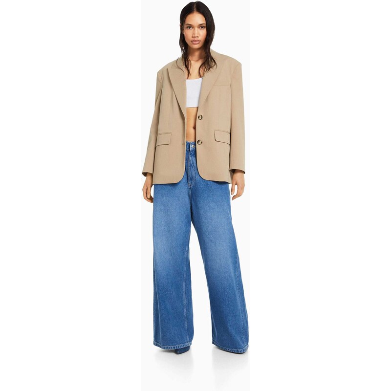 Bershka Blazer mokka