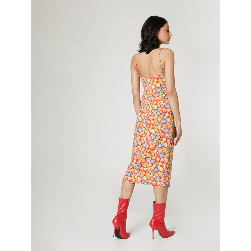 florence by mills exclusive for ABOUT YOU Poletna obleka 'Spring Clean ' voda / sivka / svetlo oranžna / grenada