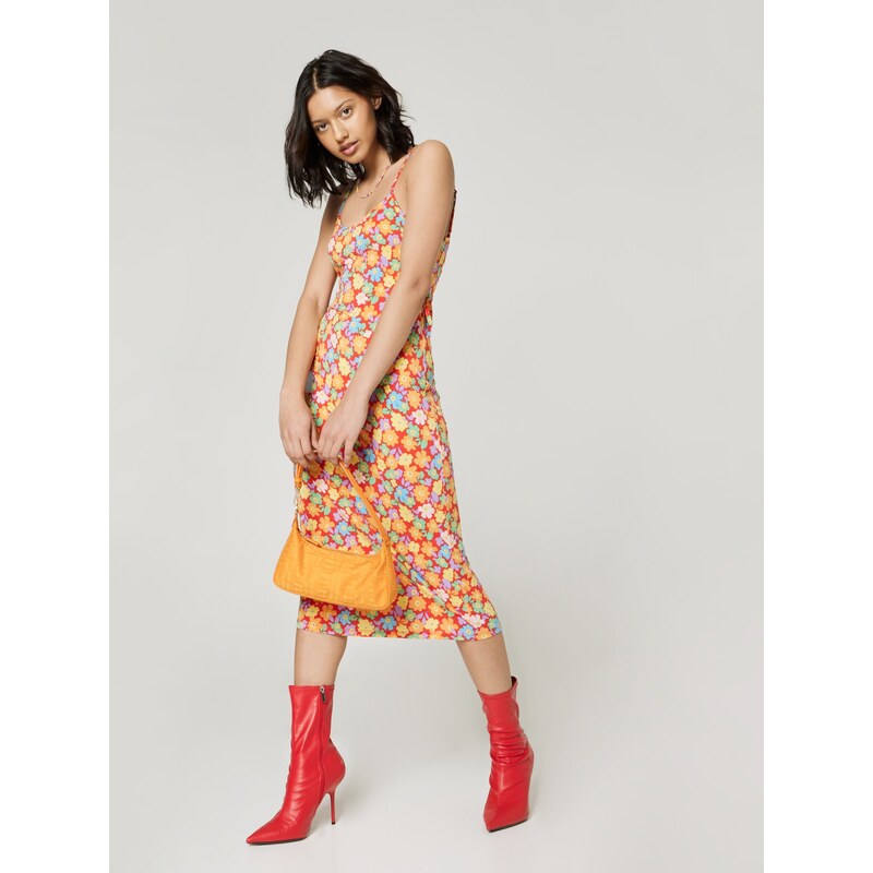 florence by mills exclusive for ABOUT YOU Poletna obleka 'Spring Clean ' voda / sivka / svetlo oranžna / grenada