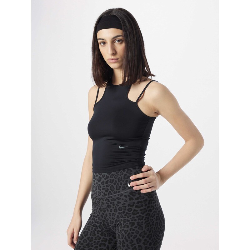 NIKE Športni top siva / črna