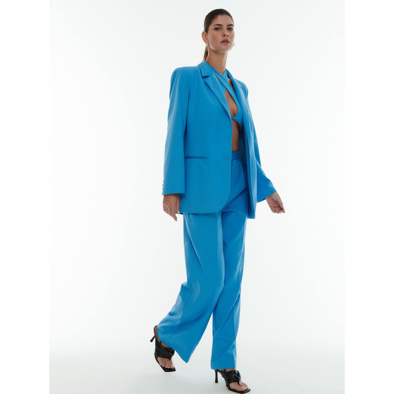 ABOUT YOU x Laura Giurcanu Blazer 'Magdalena' modra