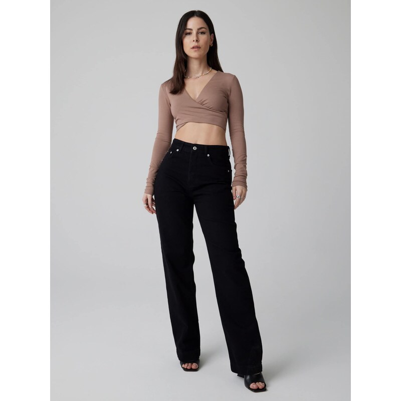 A LOT LESS Majica 'Ivana' svetlo rjava