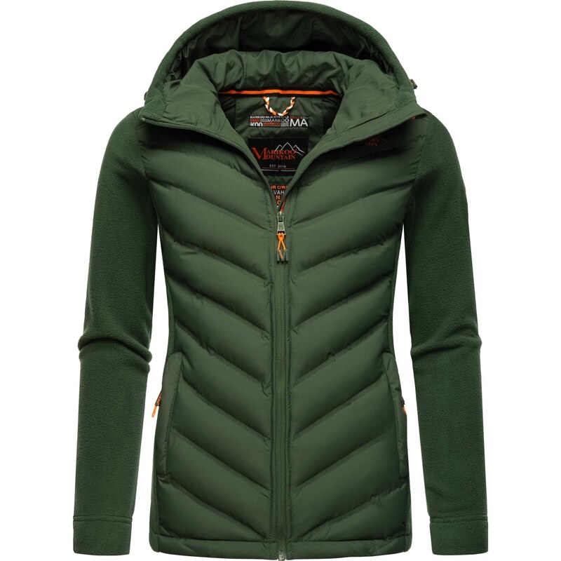 MARIKOO Prehodna jakna 'Mount Haruna' temno zelena / oranžna