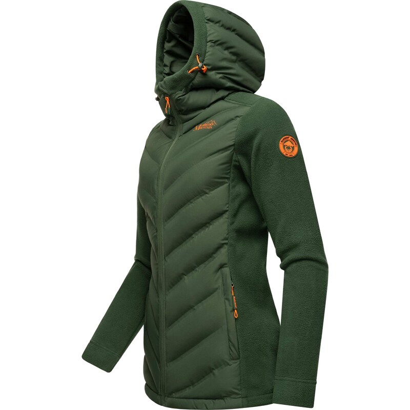 MARIKOO Prehodna jakna 'Mount Haruna' temno zelena / oranžna