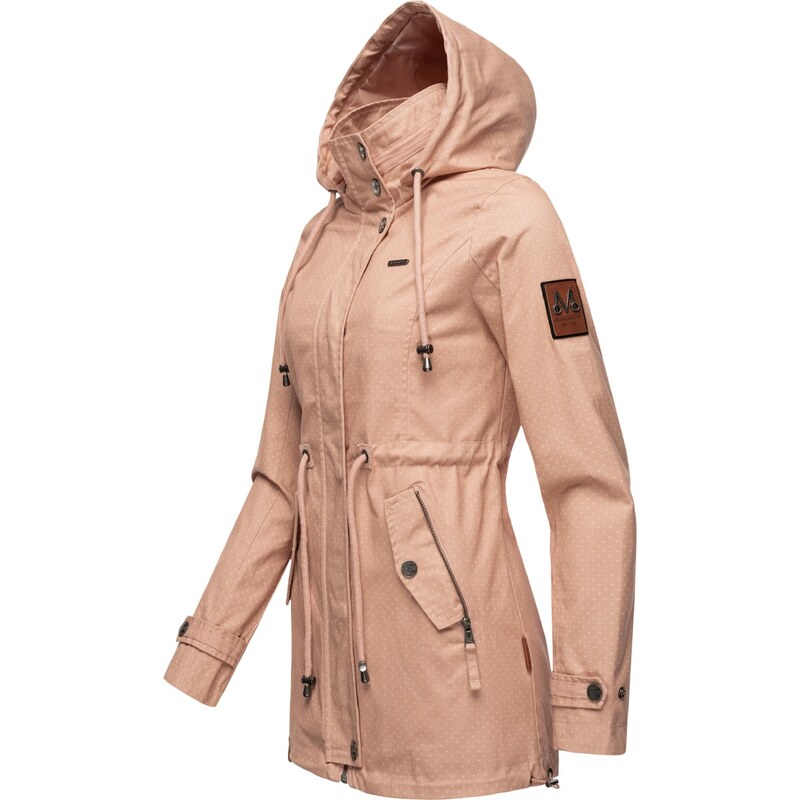 MARIKOO Prehodna jakna 'Nyokoo' roza / bela