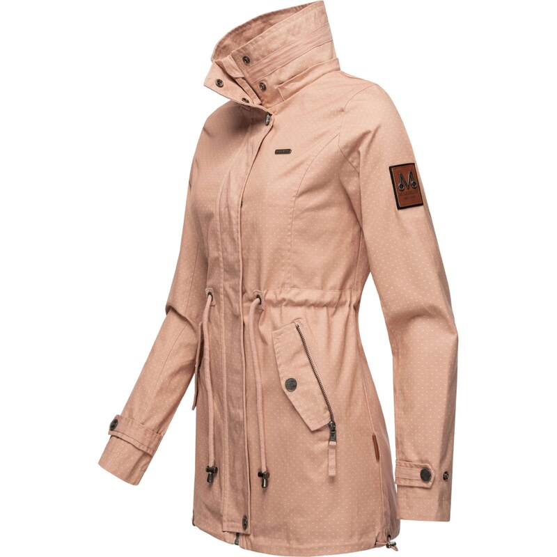 MARIKOO Prehodna jakna 'Nyokoo' roza / bela