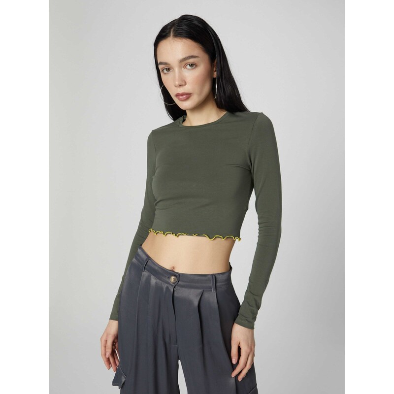 ABOUT YOU x Chiara Biasi Majica 'Jule' kaki