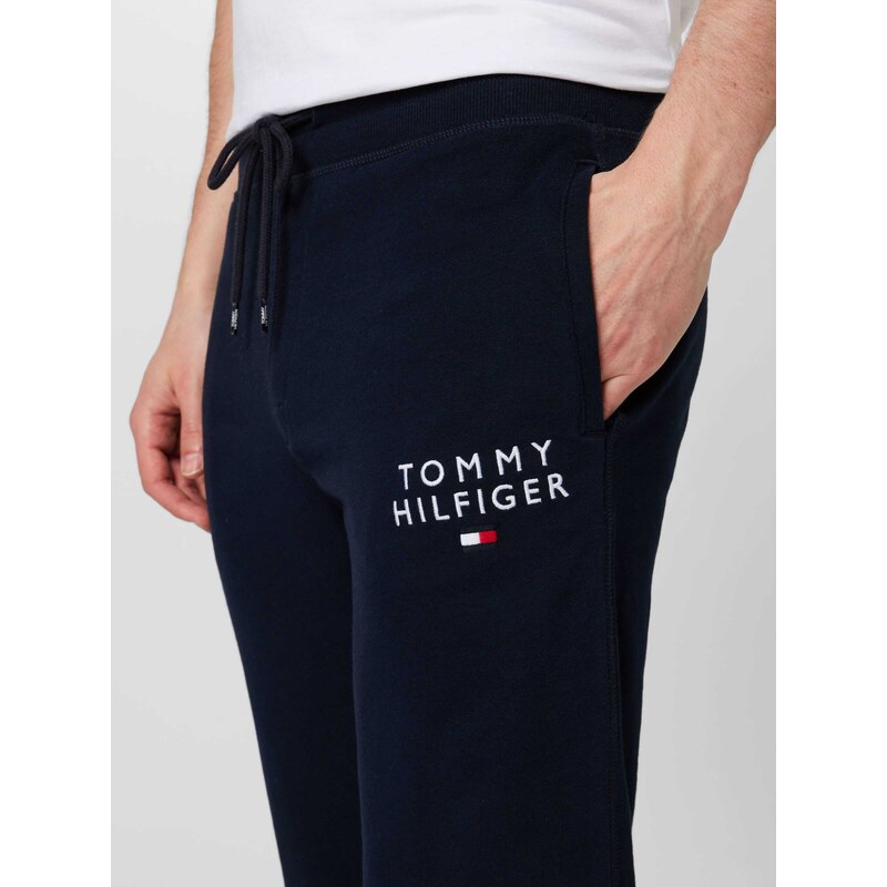 Tommy Hilfiger Underwear Spodnji del pižame nočno modra / ognjeno rdeča / bela