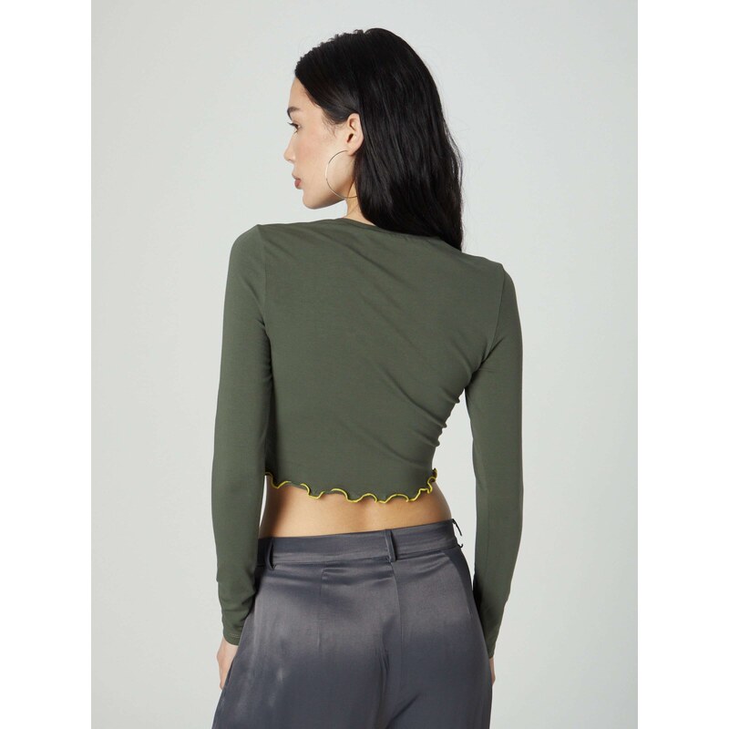 ABOUT YOU x Chiara Biasi Majica 'Jule' kaki