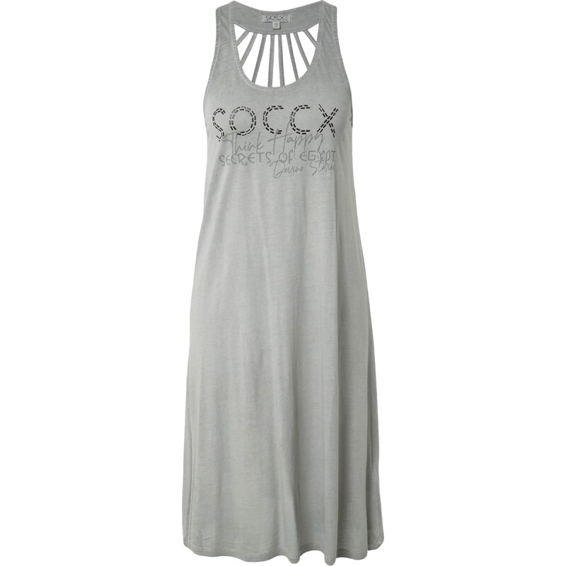 Soccx Obleka siva / črna