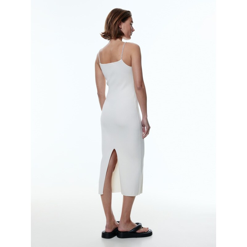 EDITED Pletena obleka 'Ulima' kremna