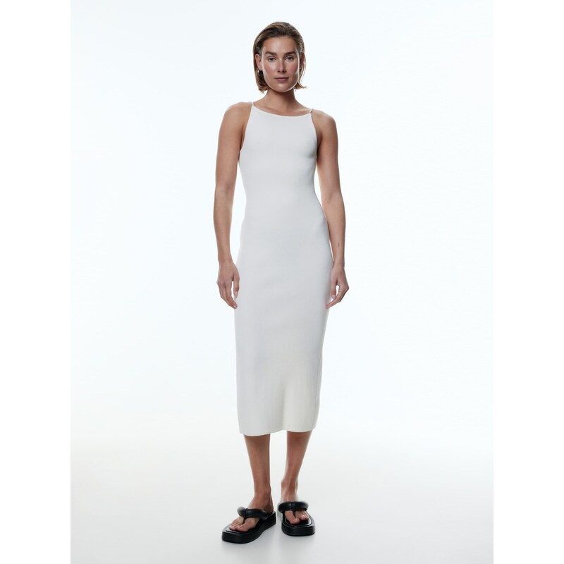 EDITED Pletena obleka 'Ulima' kremna