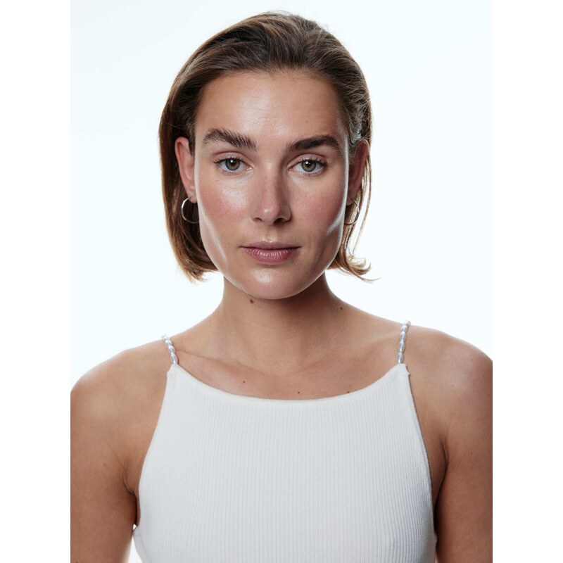 EDITED Pletena obleka 'Ulima' kremna