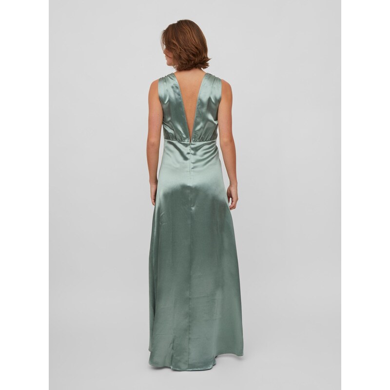 VILA Večerna obleka 'Sittas' pastelno zelena
