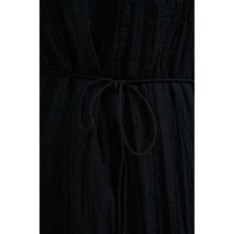 Obleka Dkny črna barva