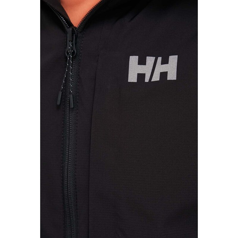 Vodoodporna jakna Helly Hansen Fast Helly Tech moška, črna barva