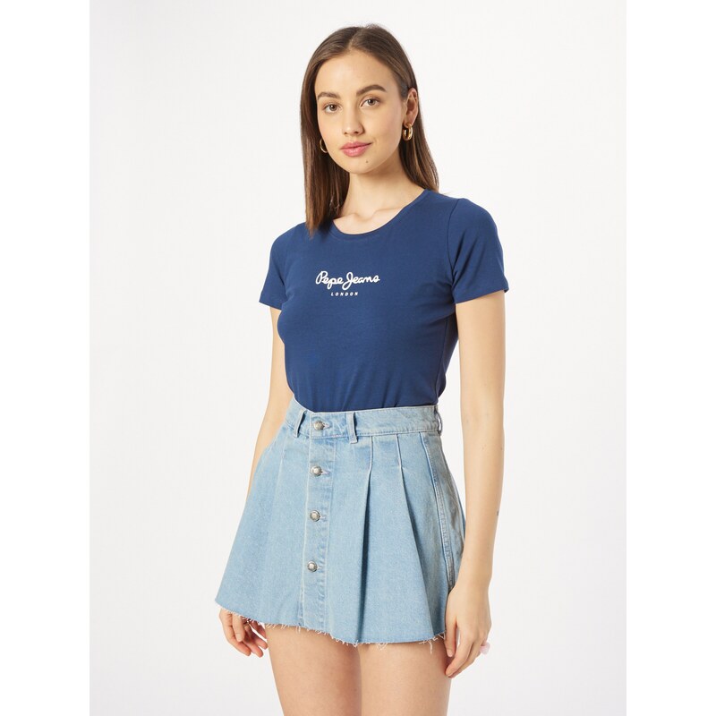 Pepe Jeans Majica 'New Virginia' mornarska / bela