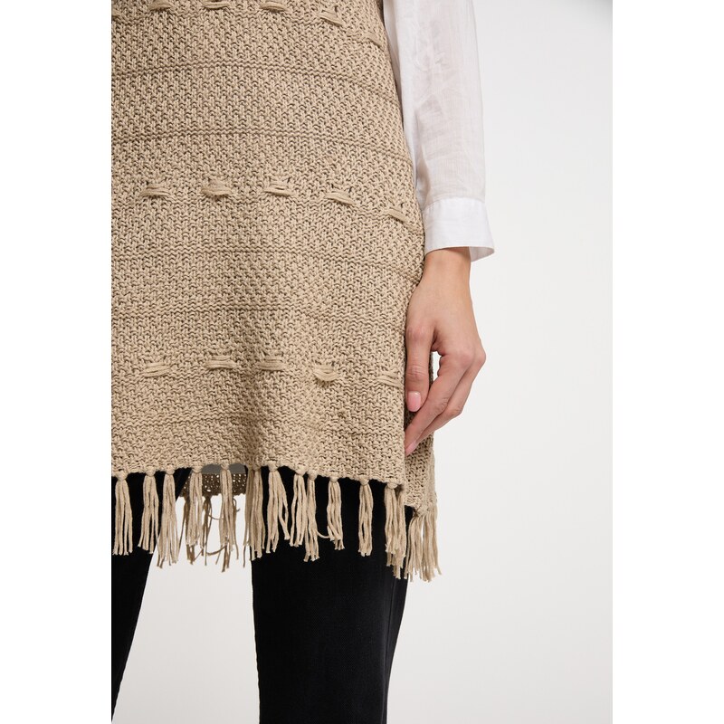 usha FESTIVAL Pletena obleka temno bež