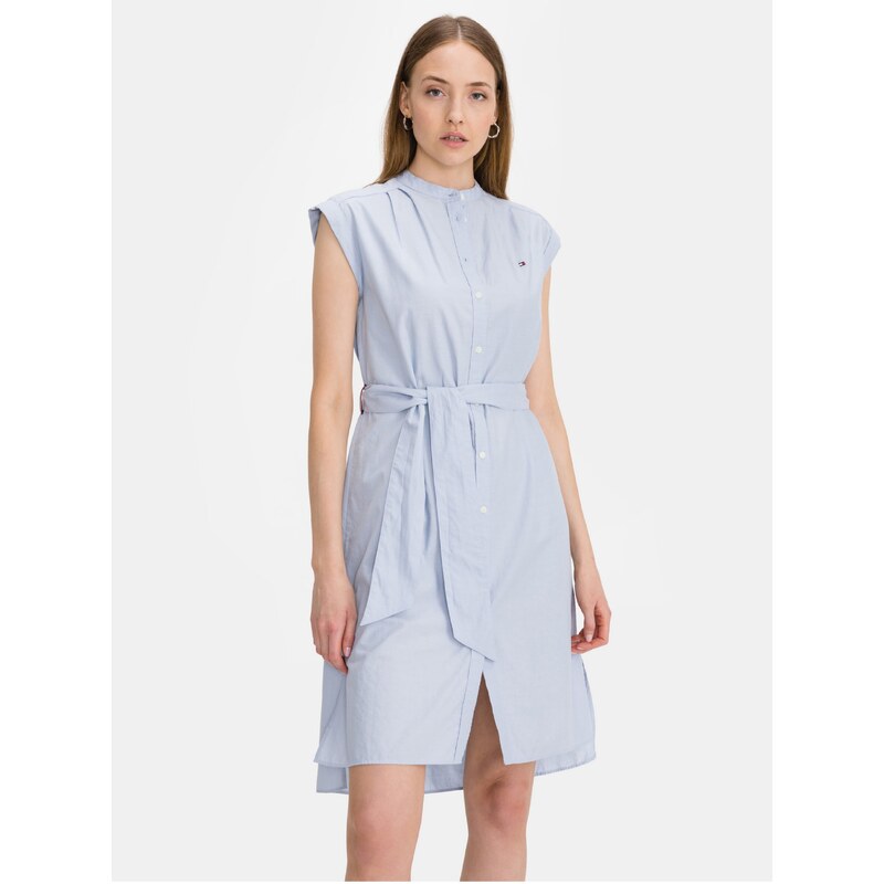 Oxford obleka Tommy Hilfiger - ženske