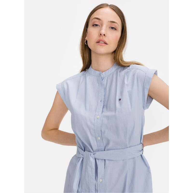 Oxford obleka Tommy Hilfiger - ženske