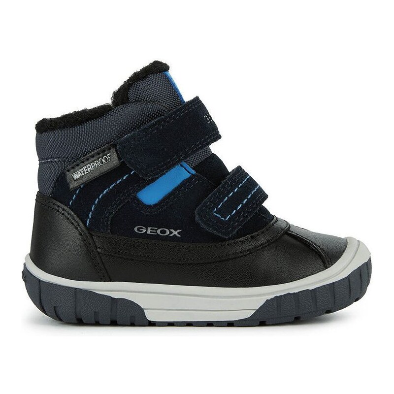 Otroški zimski škornji Geox mornarsko modra barva