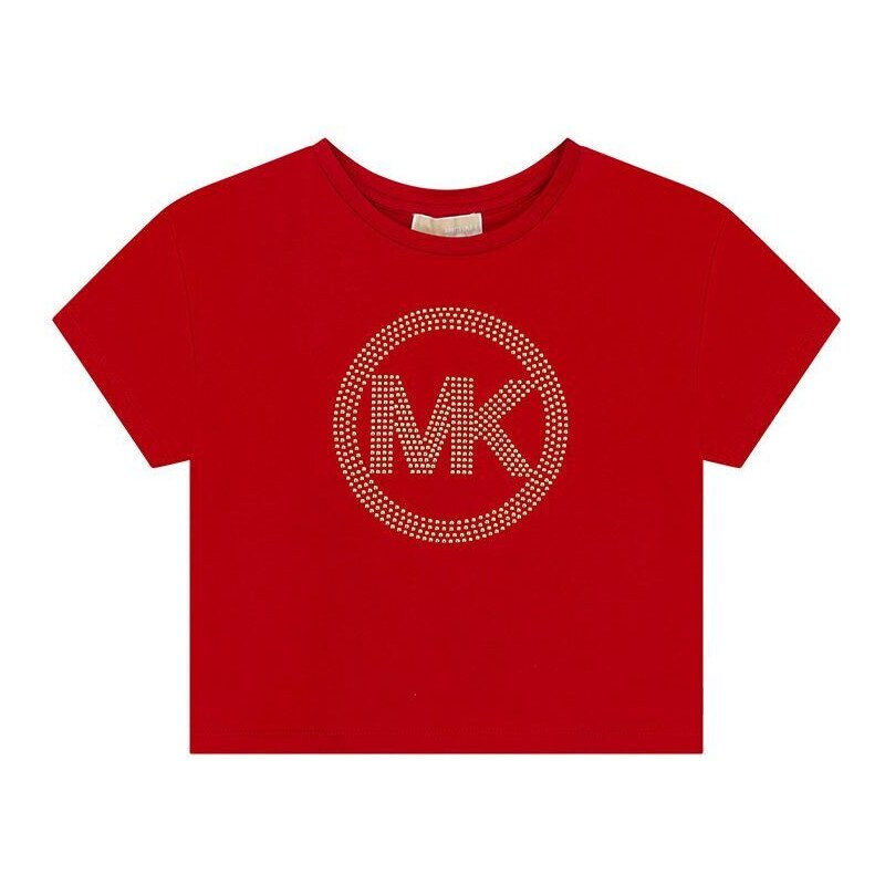 Otroška kratka majica Michael Kors rdeča barva