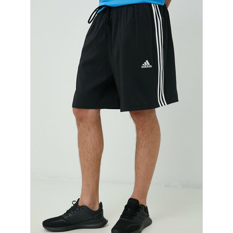 Kratke hlače za vadbo adidas Essentials Chelsea moške, črna barva