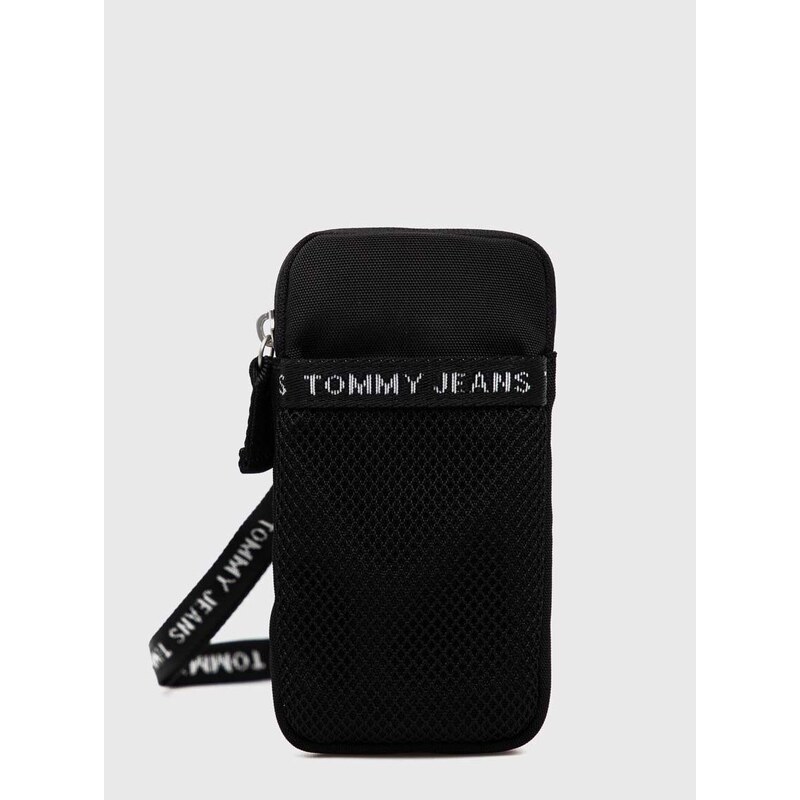 Ovitek za telefon Tommy Jeans črna barva