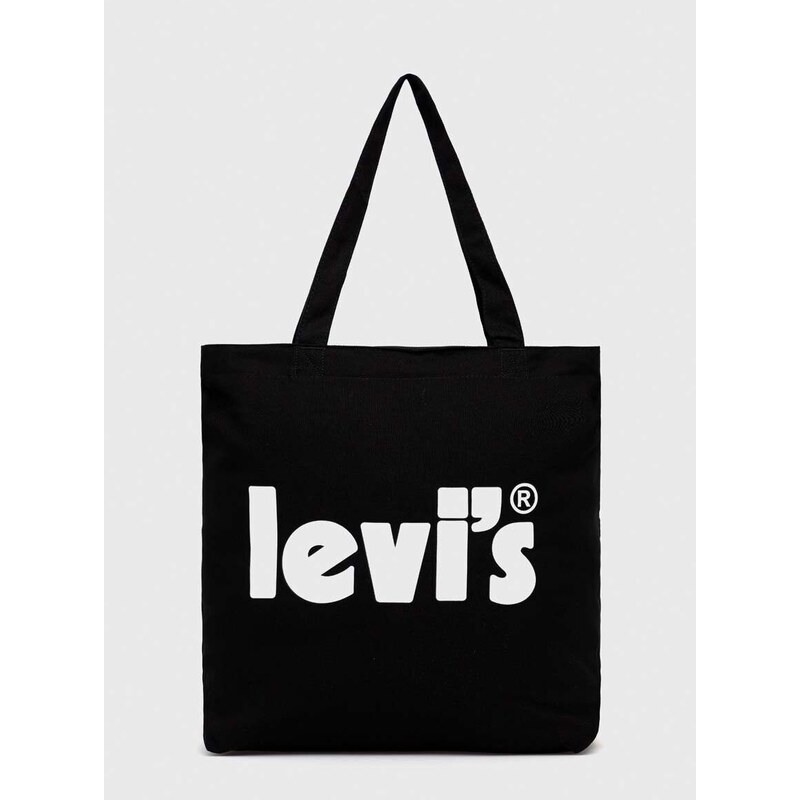 Otroška torba Levi's črna barva