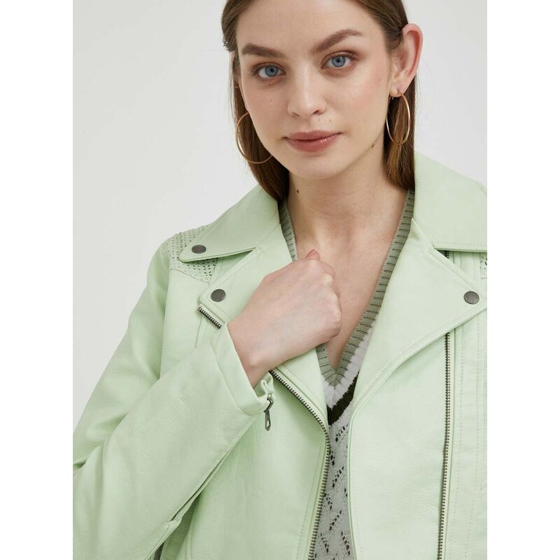 Jakna Pepe Jeans ženska, zelena barva