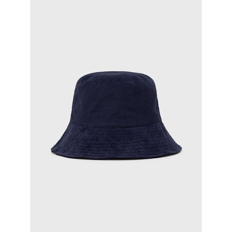 Bombažni klobuk Sisley mornarsko modra barva