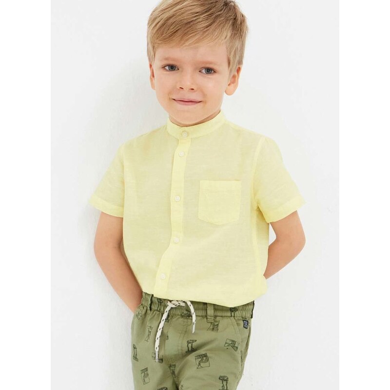 Otroška srajca Mayoral rumena barva