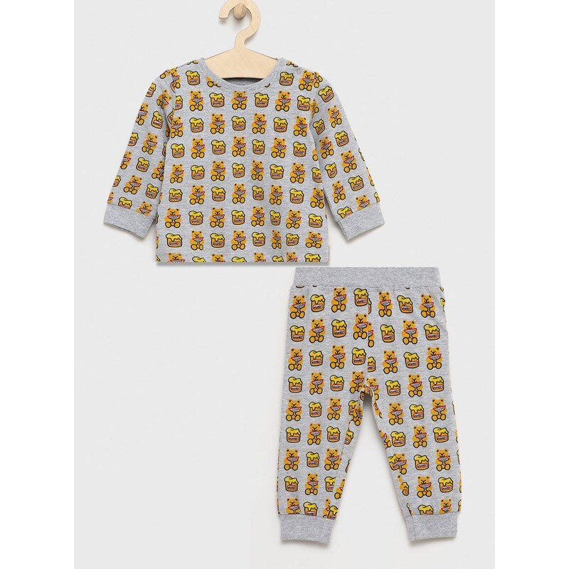 Otroška pižama Guess siva barva