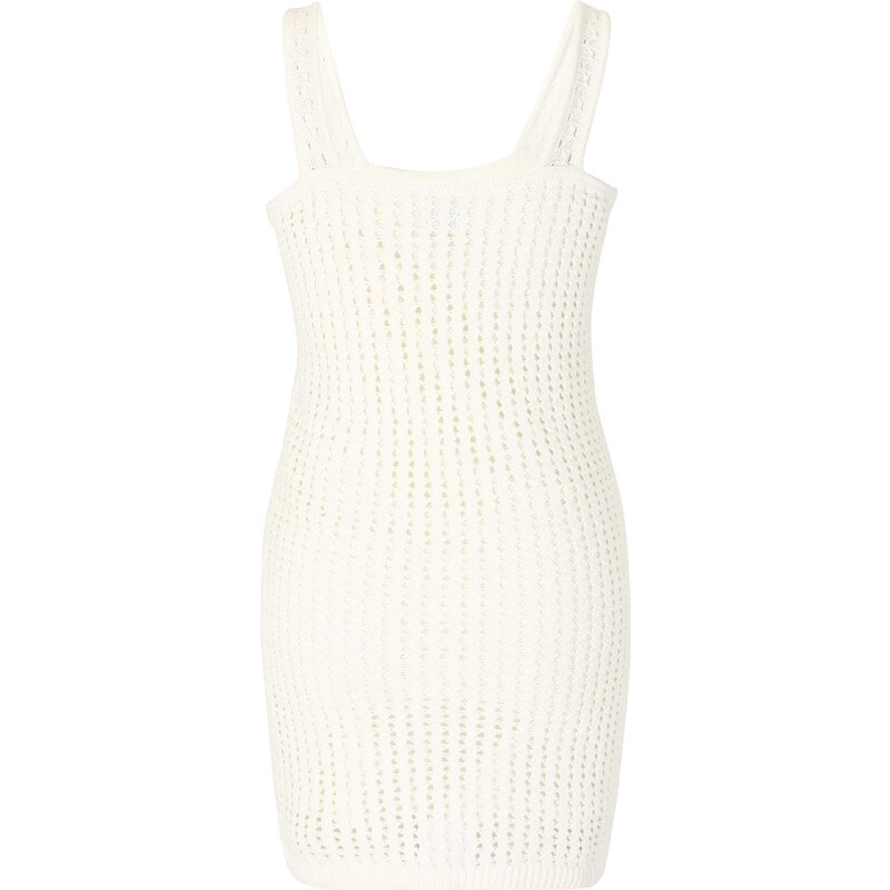 Gap Petite Pletena obleka off-bela