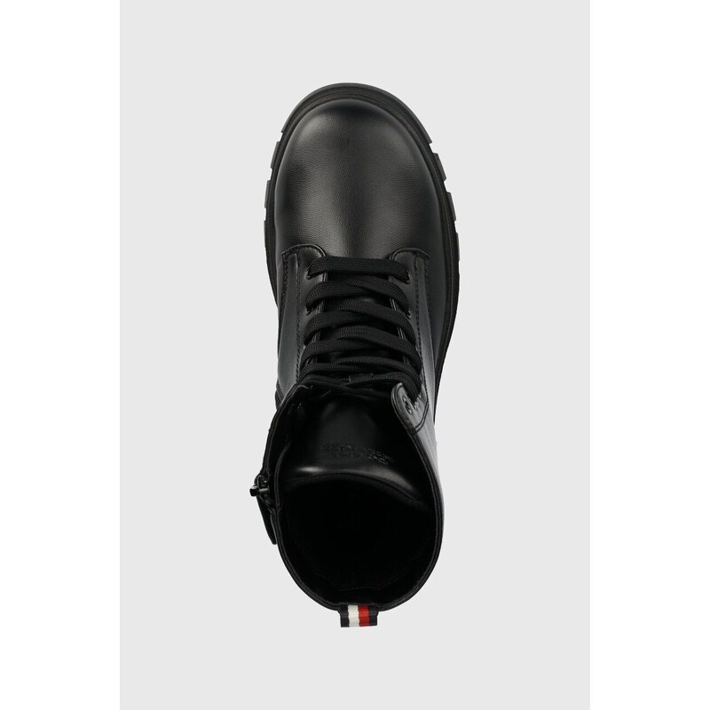 Otroški čevlji Tommy Hilfiger črna barva