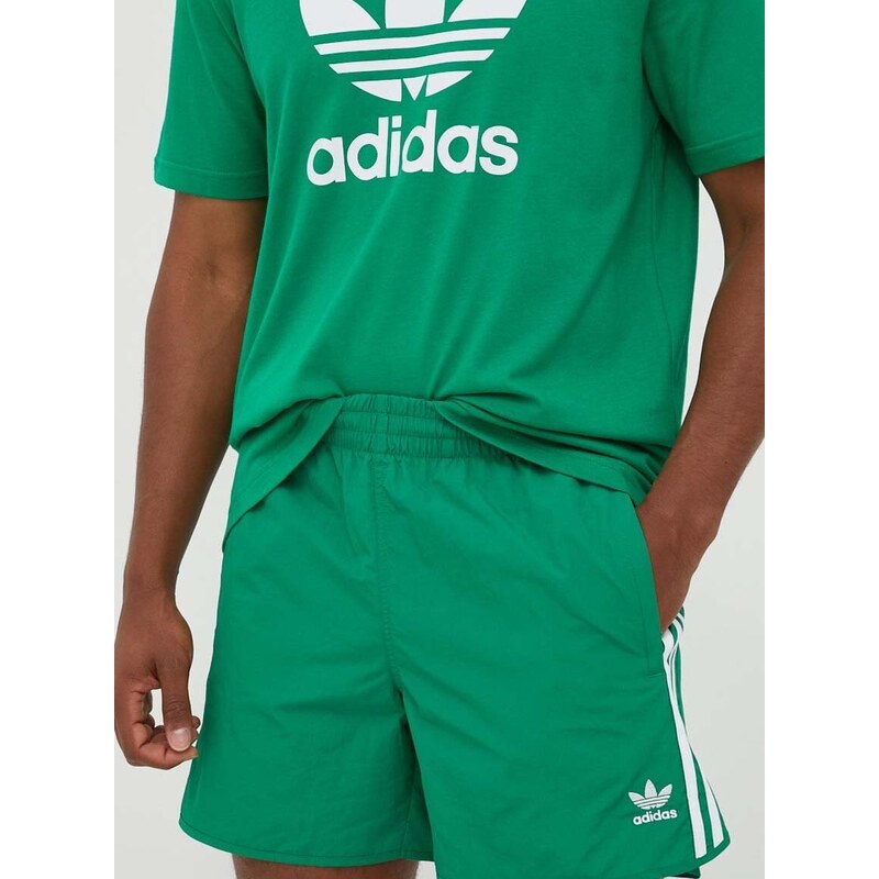 Kratke hlače adidas Originals moški, zelena barva