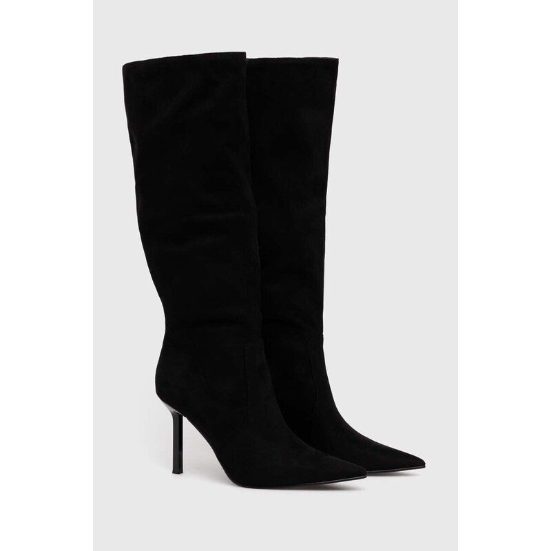 Elegantni škornji Steve Madden Intruder ženski, črna barva, SM11002591