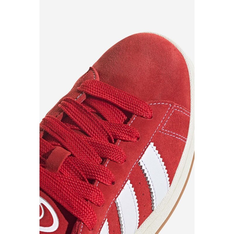 Superge iz semiša adidas Originals Campus 00S rdeča barva, H03474