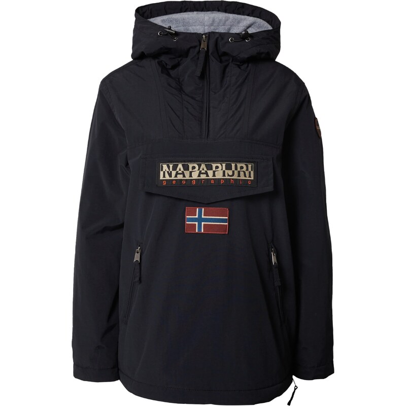 NAPAPIJRI Funkcionalna jakna 'Rainforest' bež / temno rdeča / črna