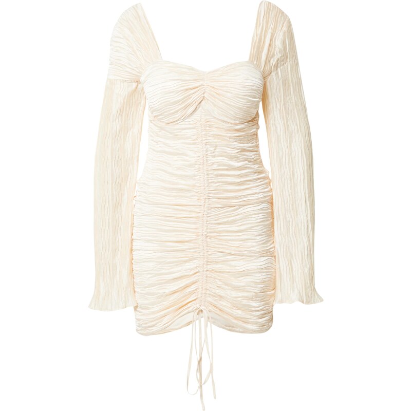 Misspap Koktejl obleka pastelno rumena