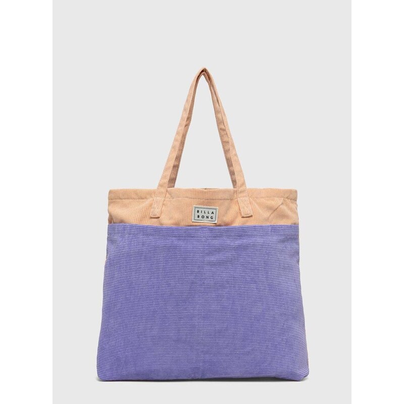 Bombažna torba Billabong vijolična barva