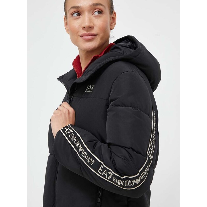 Jakna EA7 Emporio Armani ženska, črna barva