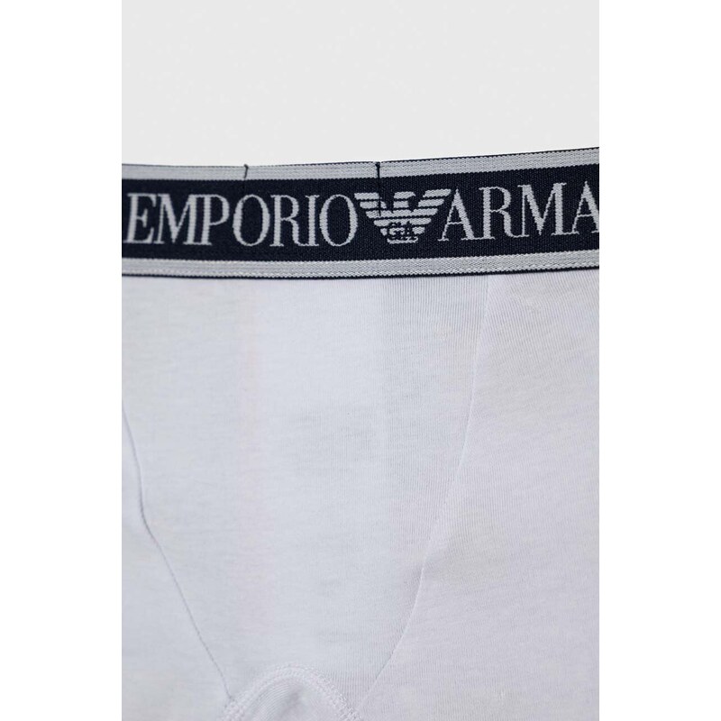 Otroške boksarice Emporio Armani 2-pack bela barva