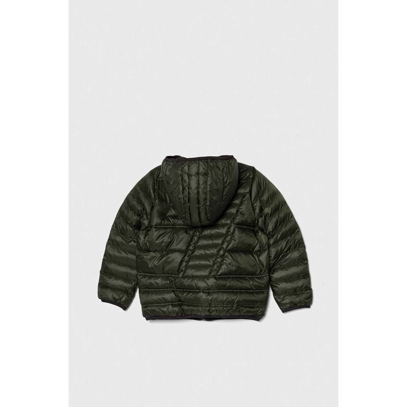 Otroška jakna EA7 Emporio Armani zelena barva