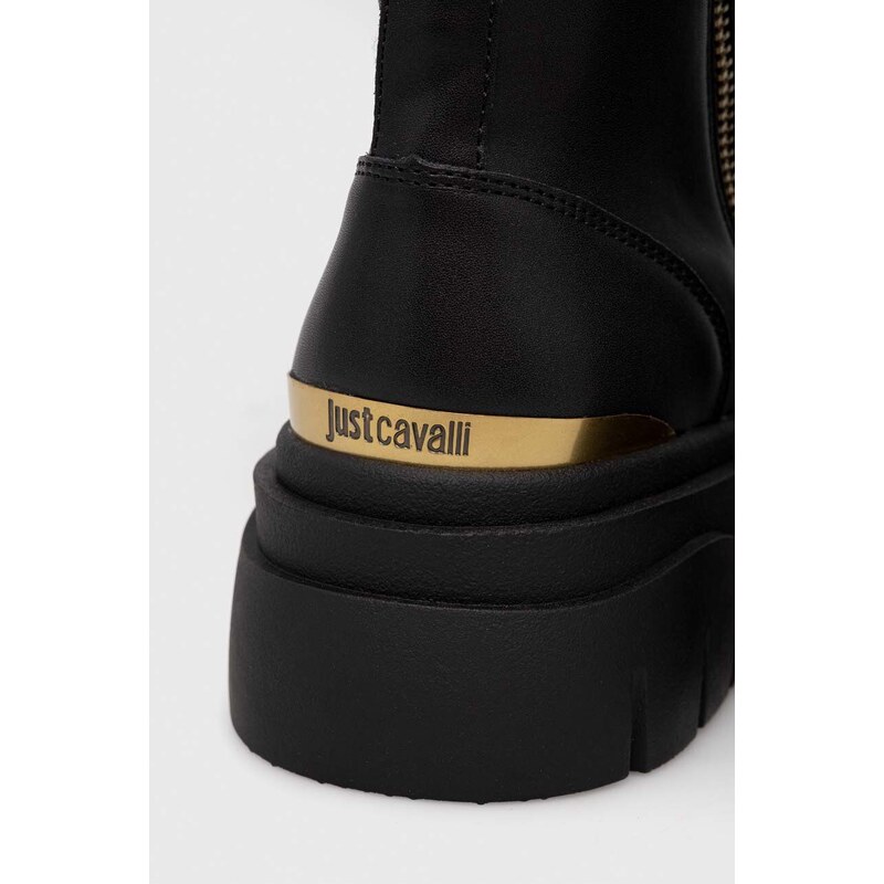 Elegantni škornji Just Cavalli ženski, črna barva, 75RA3S83ZS984899