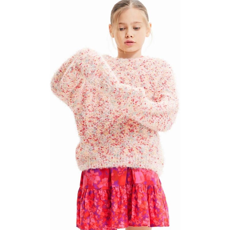 Otroški pulover s primesjo volne Desigual