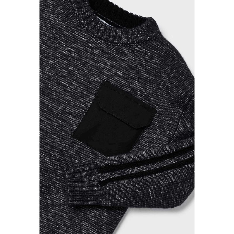 Otroški pulover Mayoral črna barva