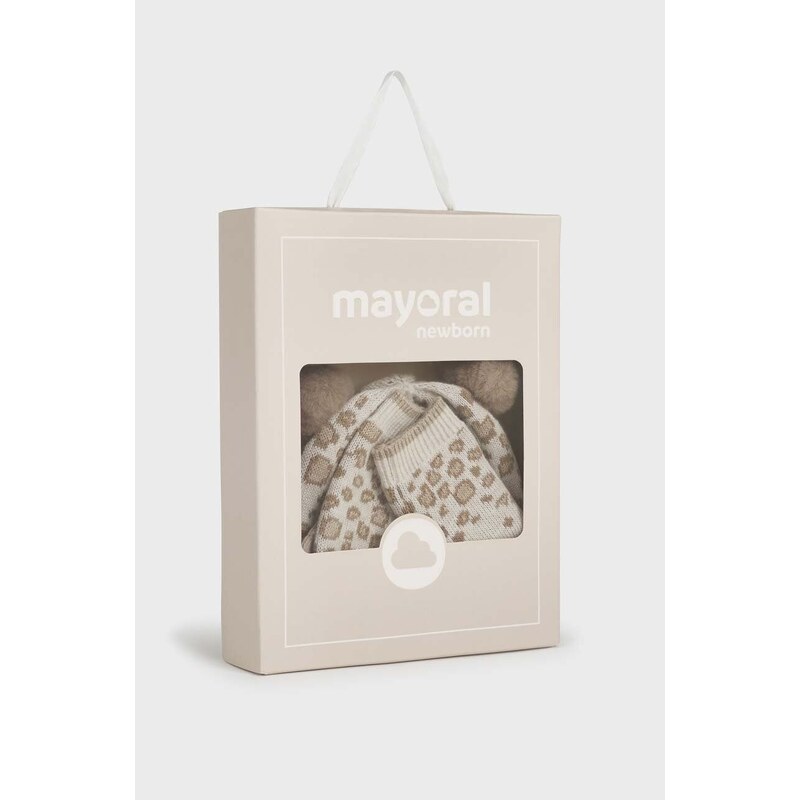 Otroški bombažni komplet Mayoral Newborn Gift box bež barva