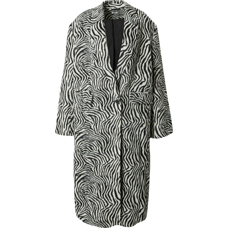 ABOUT YOU x Emili Sindlev Prehoden plašč 'Thora' črna / bela