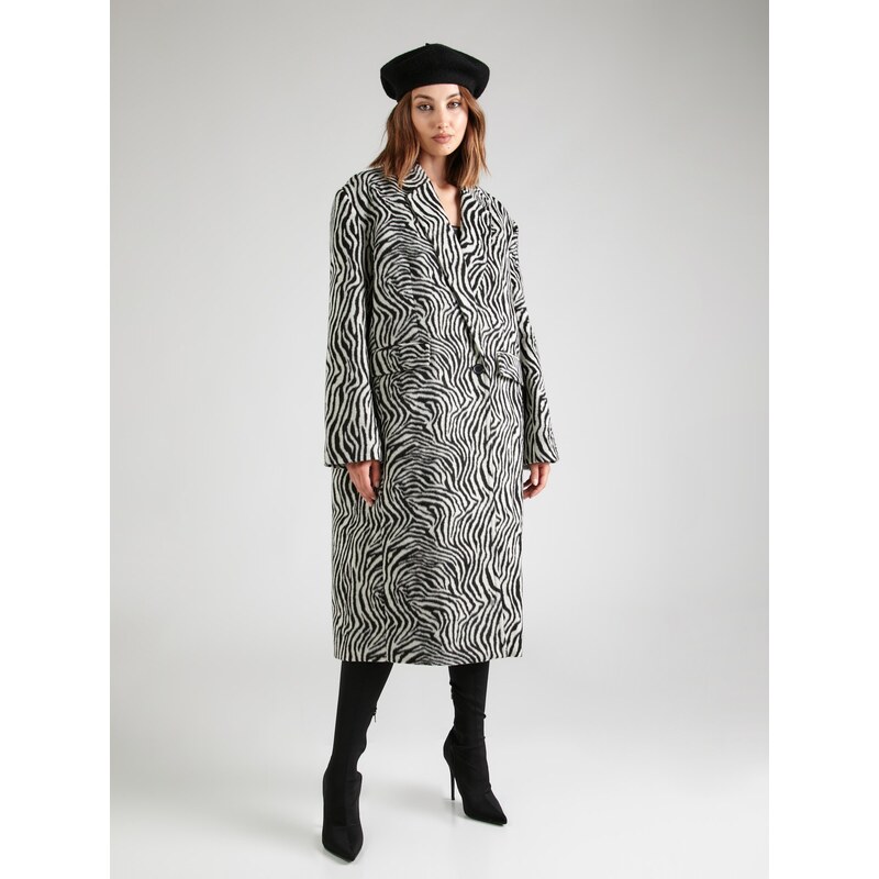 ABOUT YOU x Emili Sindlev Prehoden plašč 'Thora' črna / bela